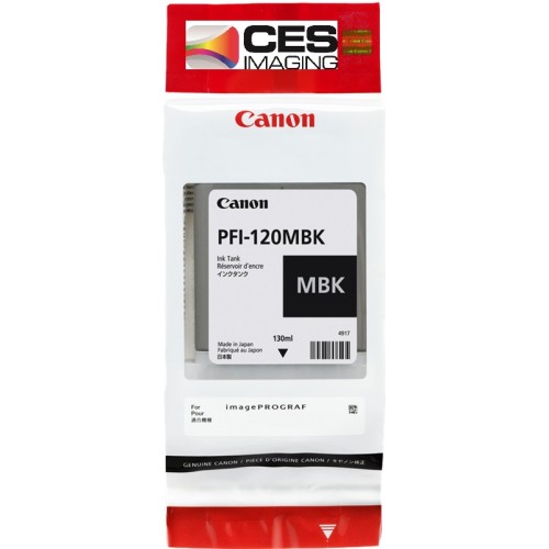 Canon PFI-120MBK Matte Black Ink Tank imagePROGRAF TM-200 TM-300